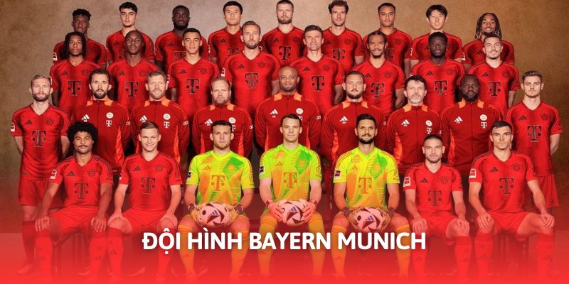 Đội hình của Bayern tương đối mạnh so với mặt bằng chung